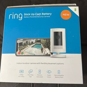 RING - Brand new in the box battery powered security camera